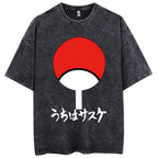 Trendy Retro Naruto Uchiha Cotton T-Shirt