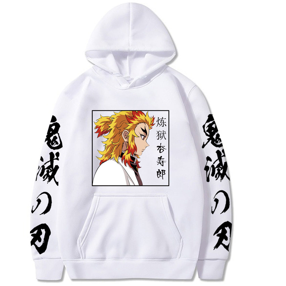Demon Slayer Rengoku Kyoujurou Printed Hoodie