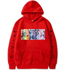 Hooded Sweatshirt with Demon Slayer Comic Print
