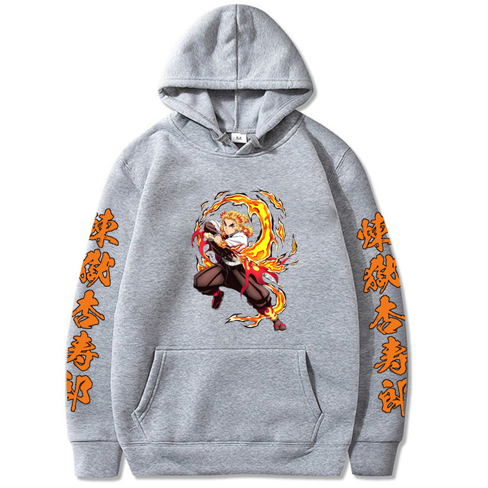 Demon Slayer Rengoku Kyoujurou Hooded Sweatshirt
