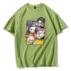 Demon Slayer Print Short Sleeve Top