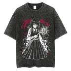 Demon Slayer Vintage Anime T-Shirt - Summer Cotton