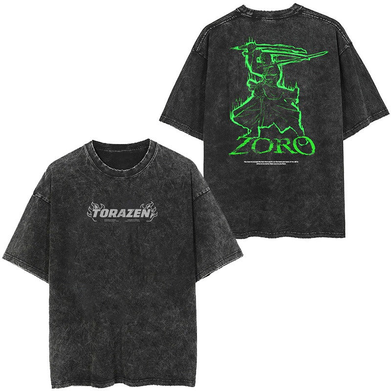 Oversize Vintage Naruto Anime T-shirt