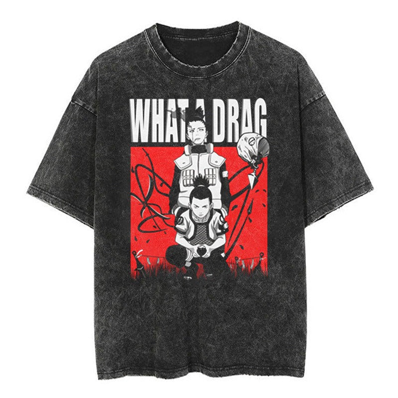 Oversize Vintage Naruto Anime T-shirt