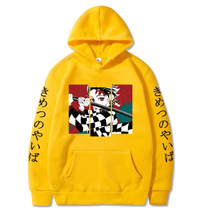 Demon Slayer Yellow Hoodie Sweatshirt