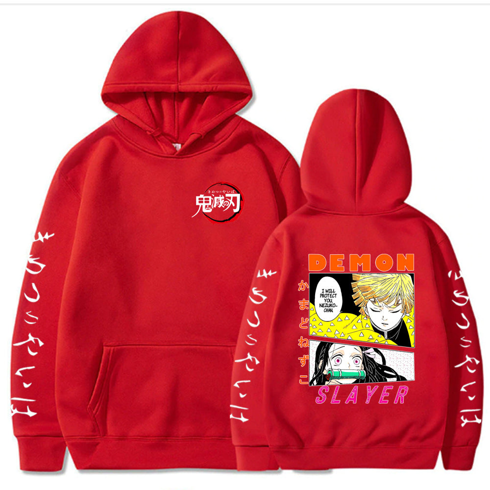 Demon Slayer Hooded Sweatshirt - Harajuku Style