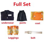 Demon Slayer Zenitsu Kimono Cosplay Costume Set