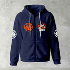 Dragon Ball Z Goku "Go" Kanji Symbol Zip-Up Hoodie | Black Anime Streetwear