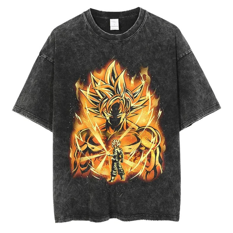 Summer Dragon Ball Anime Pattern T-Shirt