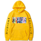 Hooded Sweatshirt with Demon Slayer Comic Print