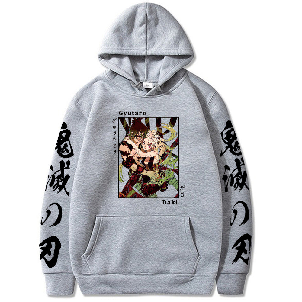 Demon Slayer Daki and Gyutaro Hoodie Sweatshirt