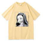 Demon Slayer Anime Print Short Sleeve Top