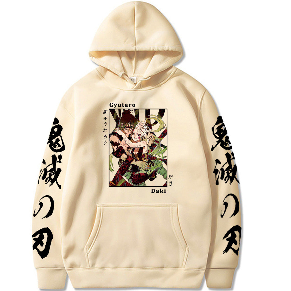 Demon Slayer Daki and Gyutaro Hoodie Sweatshirt