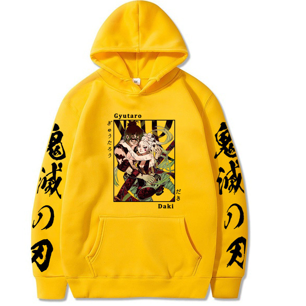 Demon Slayer Daki and Gyutaro Hoodie Sweatshirt
