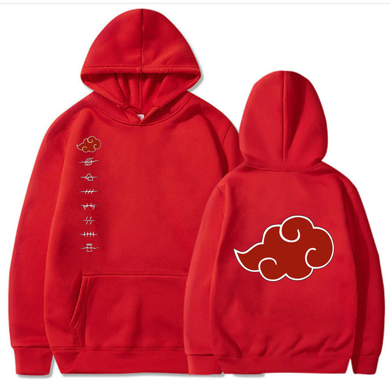 Naruto Printed Fleece-lined Cotton Hoodie
