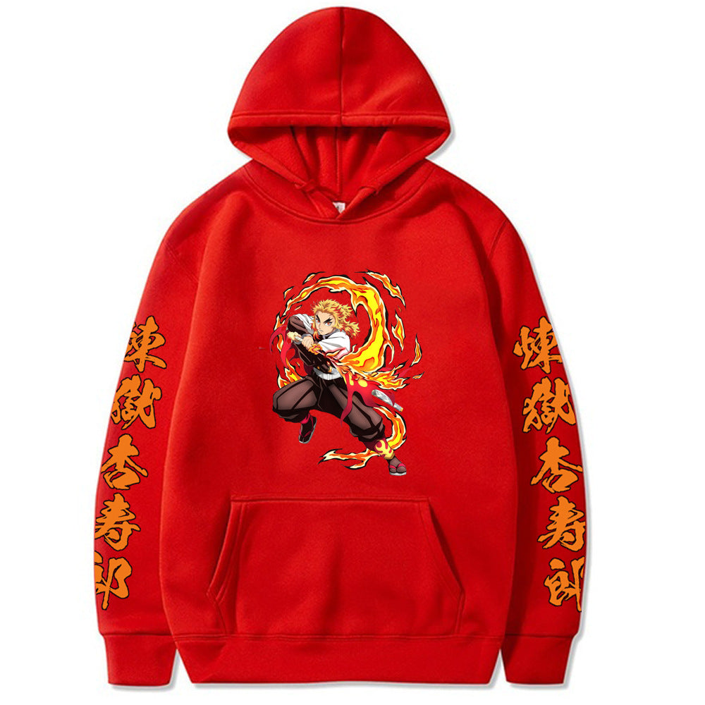Demon Slayer Rengoku Kyoujurou Hooded Sweatshirt