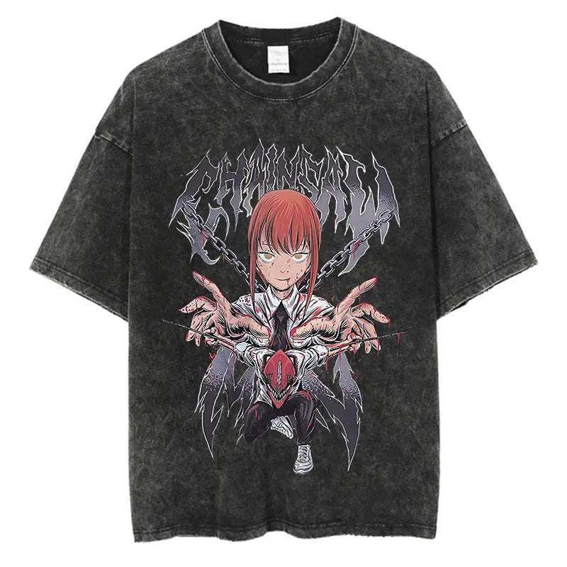Demon Slayer Vintage Anime T-Shirt - Summer Cotton