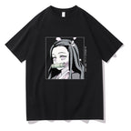 Demon Slayer Anime Print Short Sleeve Top