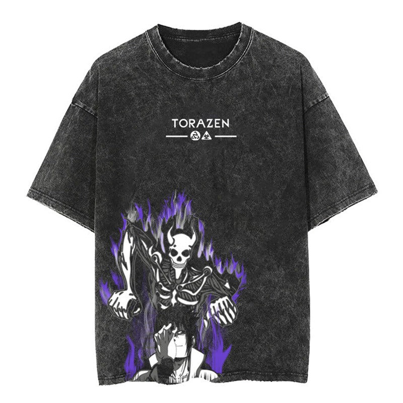 Oversize Vintage Naruto Anime T-shirt