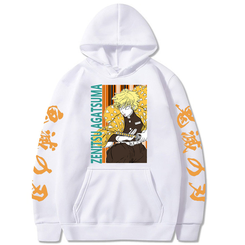 Zenitsu Agatsuma Demon Slayer Loose Hoodie Sweatshirt
