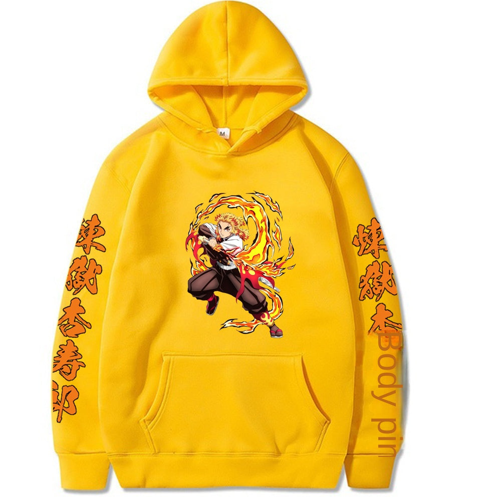 Demon Slayer Rengoku Kyoujurou Hooded Sweatshirt