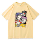 Demon Slayer Print Short Sleeve Top