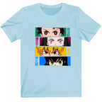 Demon Slayer Printed Black Short Sleeve T-Shirt