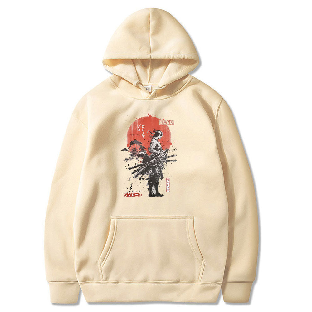 Roronoa Zoro One Piece Printed Hoodie