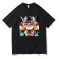 Demon Slayer Cartoon Print Short Sleeve Top