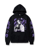 Ghost Slayer Blade Hoodie - Charcoal Jiro Print