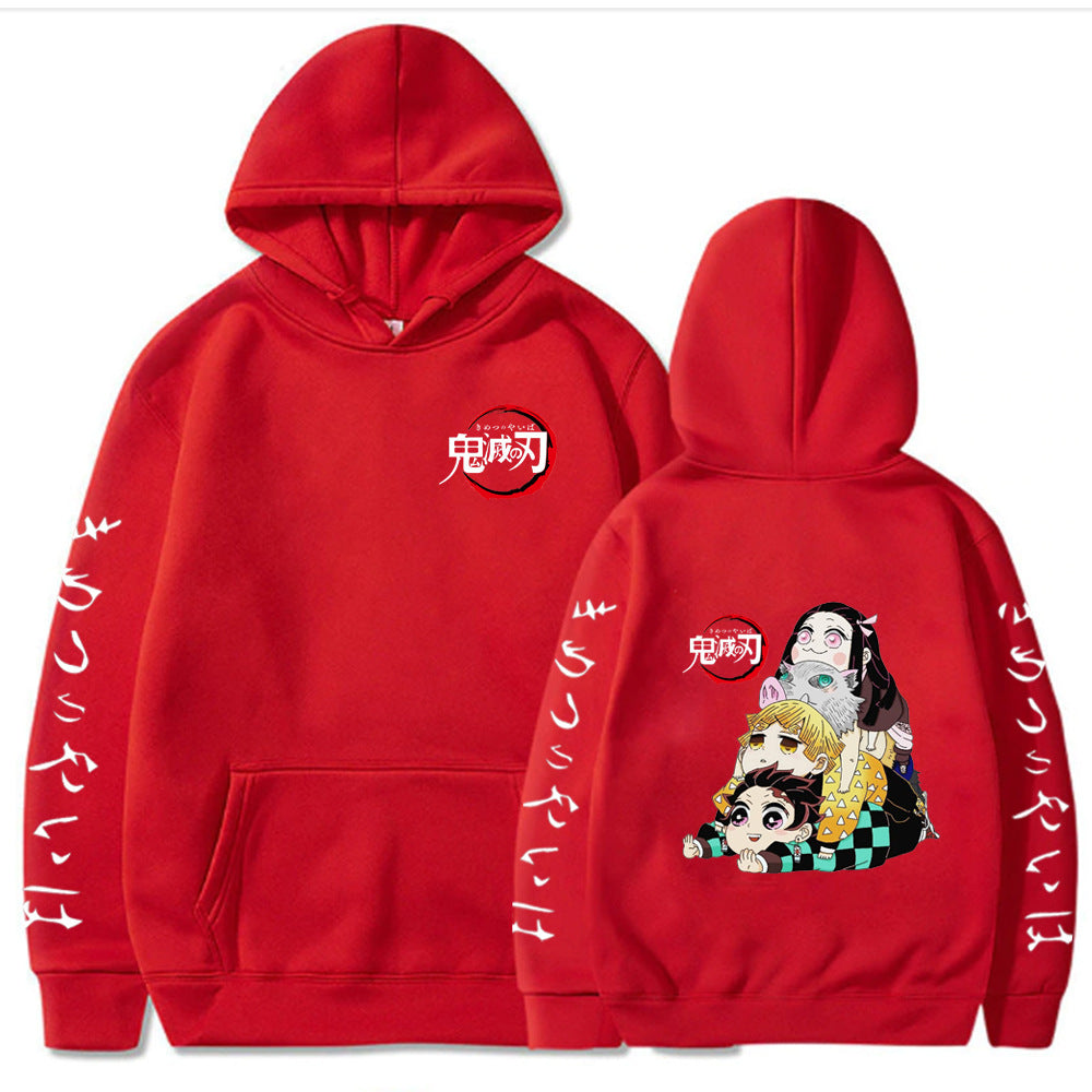 Demon Slayer Loose Hooded Sweatshirt