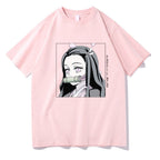 Demon Slayer Anime Print Short Sleeve Top