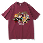 Demon Slayer Anime Print Short Sleeve Top