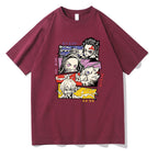 Demon Slayer Print Short Sleeve Top