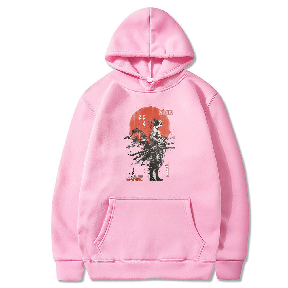 Roronoa Zoro One Piece Printed Hoodie