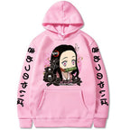 Demon Slayer Printed Hooded Sweatshirt