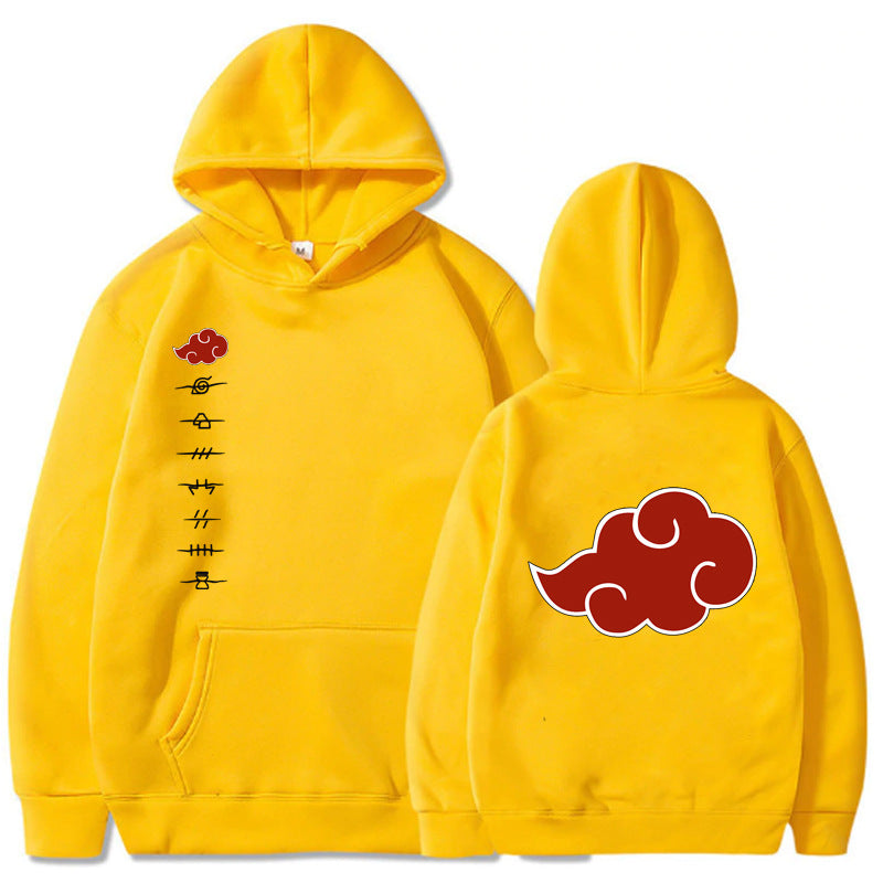 Naruto Printed Fleece-lined Cotton Hoodie