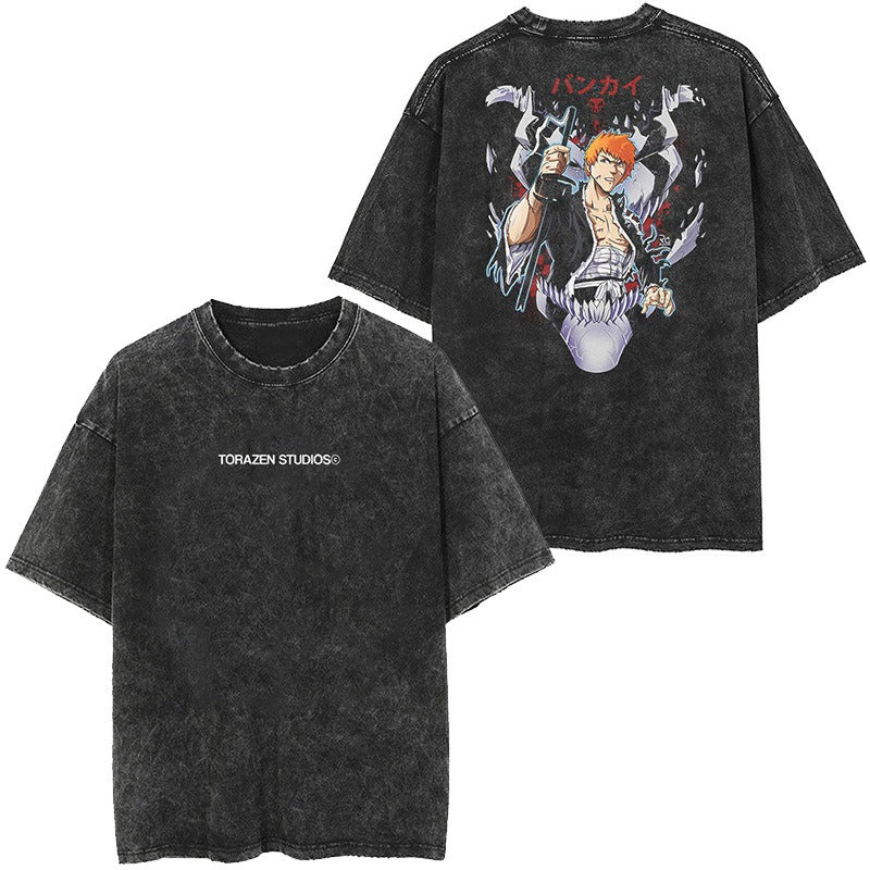 Oversize Vintage Naruto Anime T-shirt