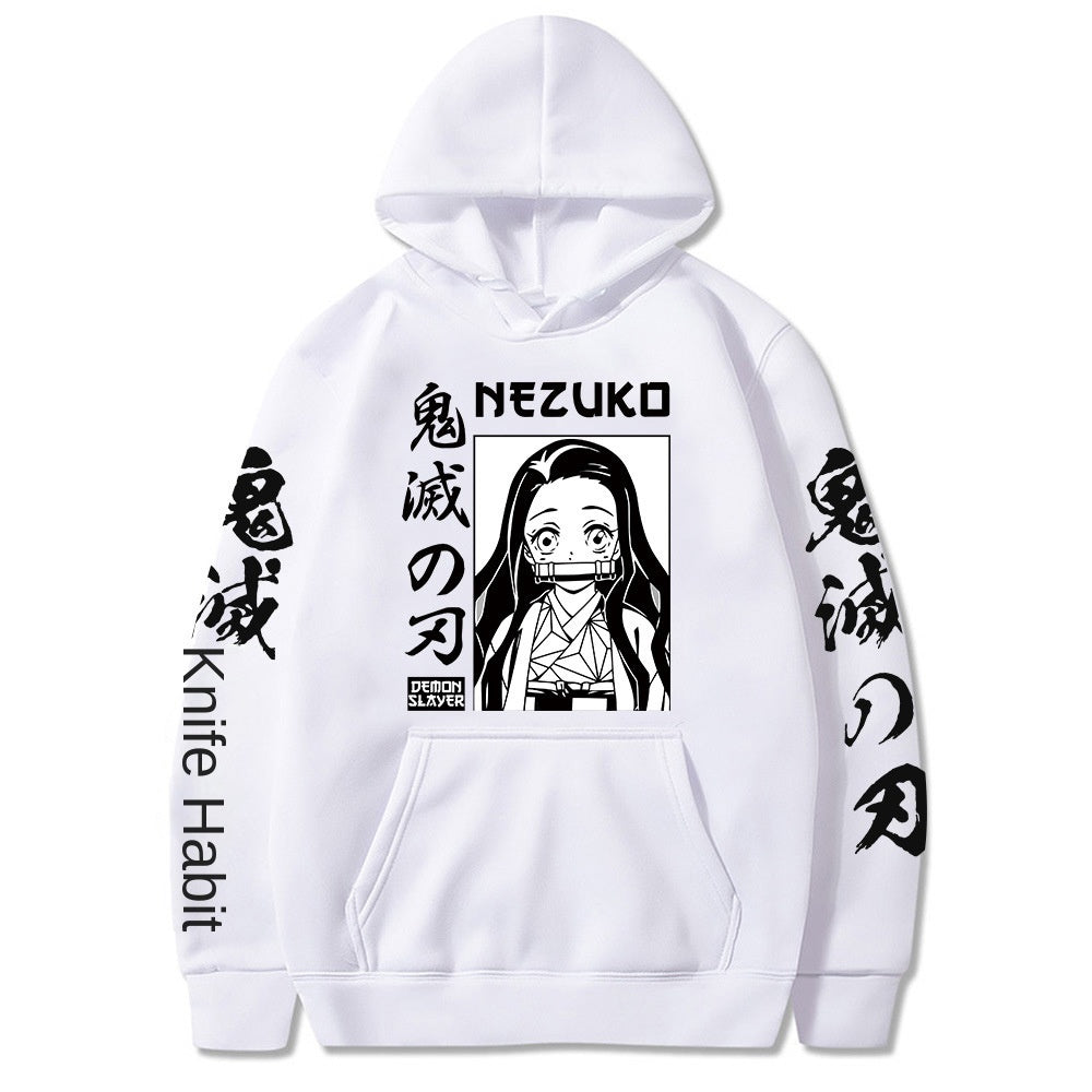Demon Slayer Black Hoodie - Casual Loose Fit