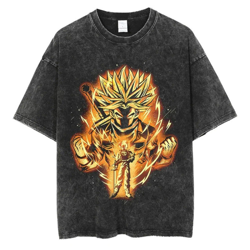 Summer Dragon Ball Anime Pattern T-Shirt