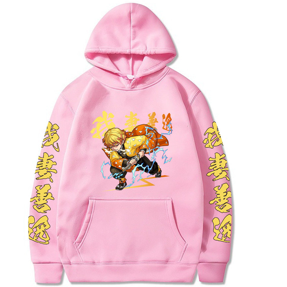 Demon Slayer Zenitsu Agatsuma Printed Hoodie
