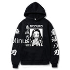 Demon Slayer Black Hoodie - Casual Loose Fit