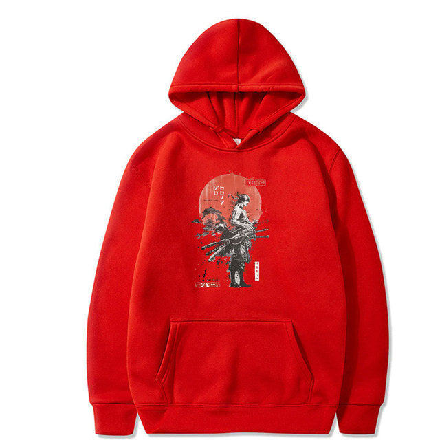 Roronoa Zoro One Piece Printed Hoodie