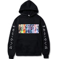 Hooded Sweatshirt with Demon Slayer Comic Print