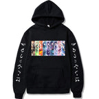 Hooded Sweatshirt with Demon Slayer Comic Print