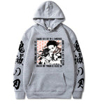 Demon Slayer Printed Hoodie - Casual Harajuku Style