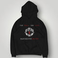 Manchester United "One Team, One Love" Premium Hoodie - Black MUFC Slogan Fan Apparel