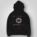 Manchester United "One Team, One Love" Premium Hoodie - Black MUFC Slogan Fan Apparel