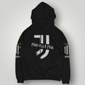 Juventus "Fino Alla Fine" Black Hoodie - Signature Motto & Gold Star Fan Edition