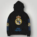 Real Madrid "Hala Madrid" Premium Hoodie - Iconic Royal Crest Black Football Pullover